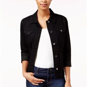 [TAGS ON] Black Denim Jacket